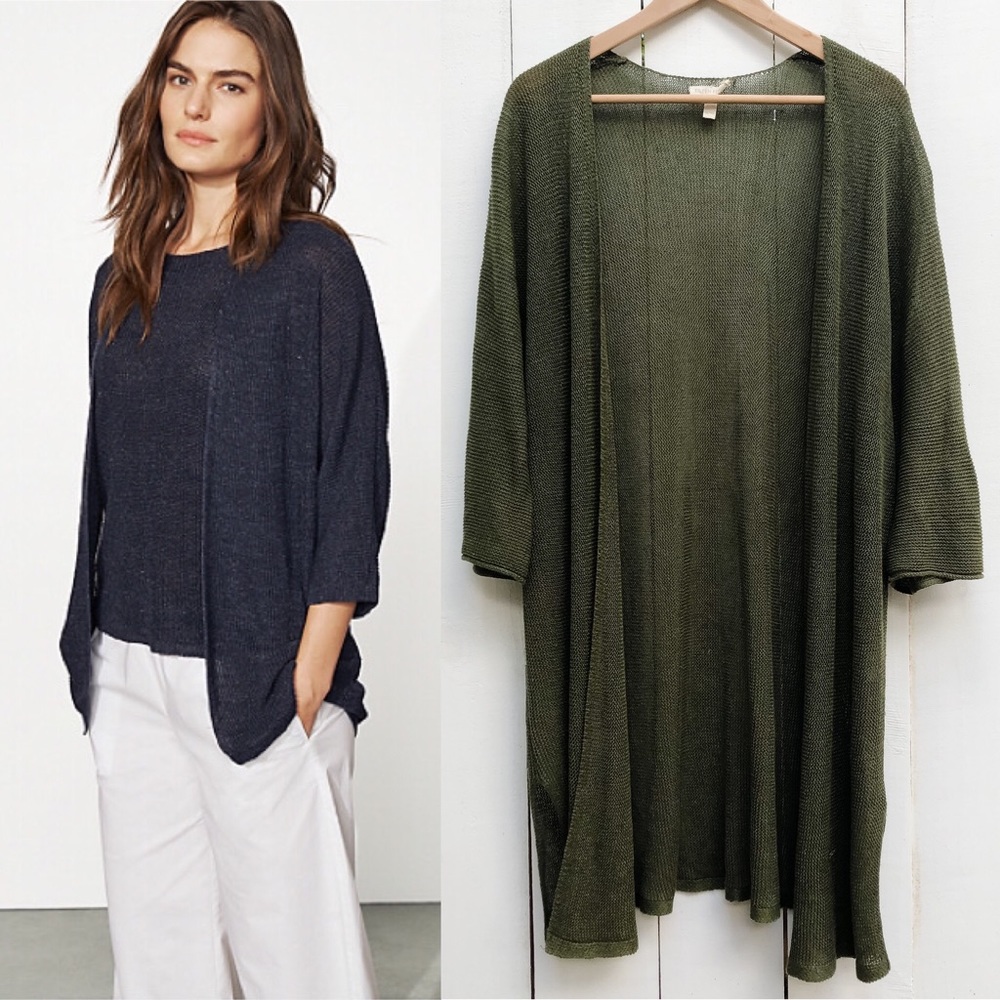 Eileen Fisher Green Cardigan